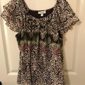 Patterned Blue w/ built in necklace